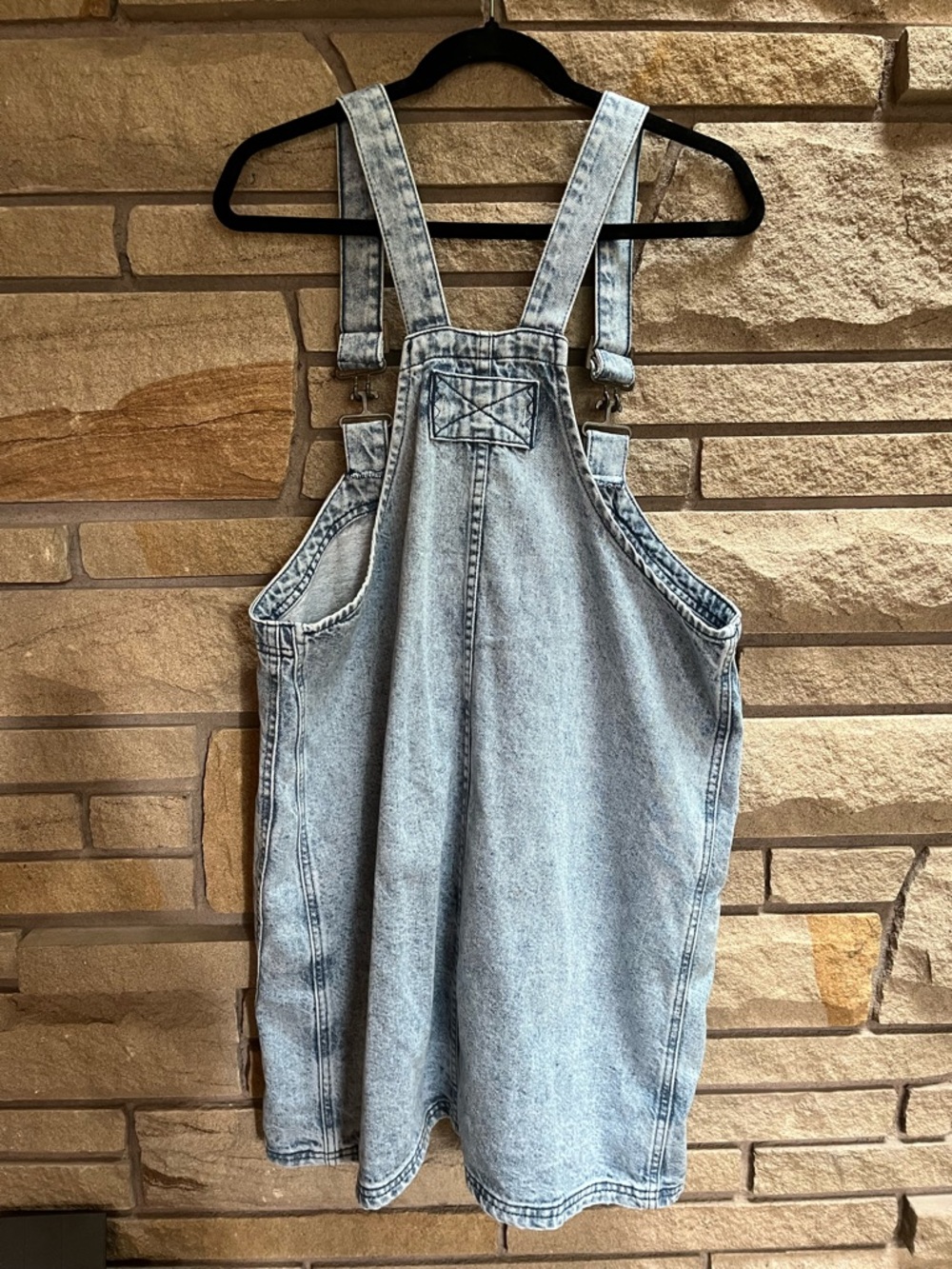 Free People We The Free Denim Overall Dress Indigo Medium - Picture 10 of 13
